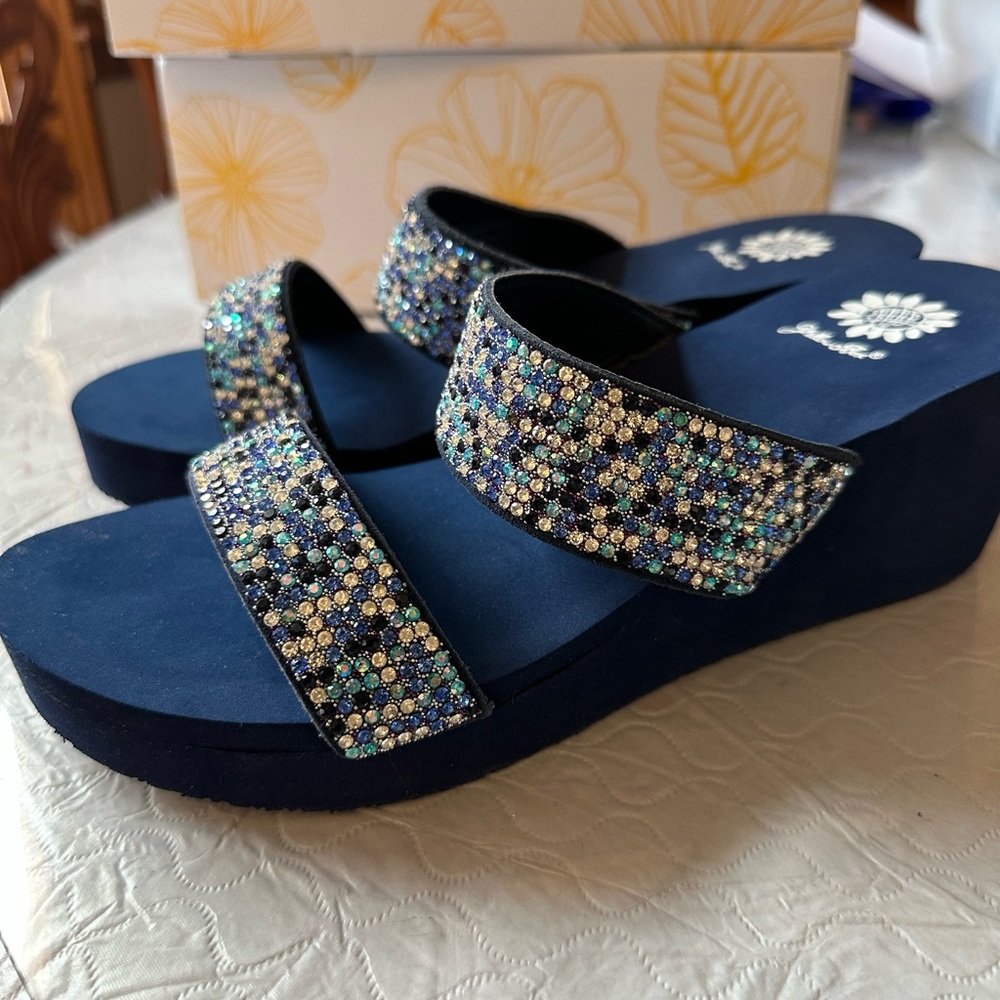 Yellow Box Yellow Box Gazelly Wedge Sandals 9.5